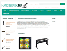 Tablet Screenshot of hangszerek.hu
